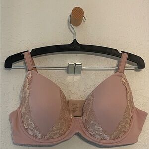 Soma Blush Lace Accent Bra